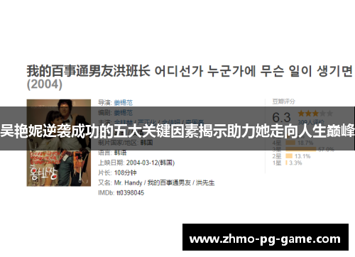 吴艳妮逆袭成功的五大关键因素揭示助力她走向人生巅峰