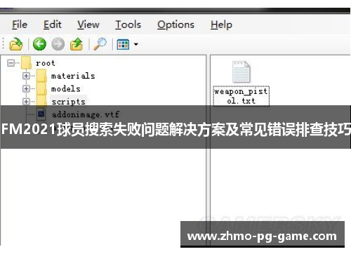 FM2021球员搜索失败问题解决方案及常见错误排查技巧